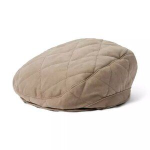 Baby Sueded Light Khaki Newsboy Cap, 18 - 24 months